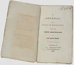 Blaxland's journal