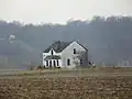 Abandoned flooded out house