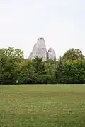 The 65-meter-high artificial mountain in the Paris Zoo has the best view of the park from its summit.