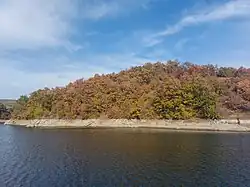Bor lake in autumn.