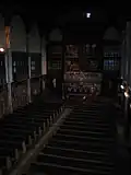 The interior of the Boys' Chapel from the organ loft. The chapel is now known as the College Chapel.