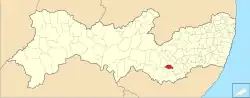 Location of Paranatama in Pernambuco