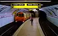 Train arriving into Bridge Street