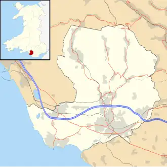Nottage is located in Bridgend