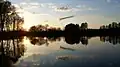Bridvaišis lake in autumn