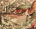(1934) Painting of the Brooklyn Bridge in New York City