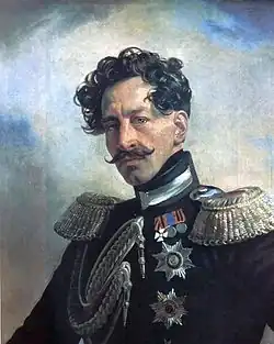 Karl Bryullov. Portrait of Adjutant General Count Vasily Perovsky, 1837. Tretyakov Gallery