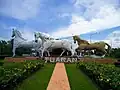 Tuaran roundabout.