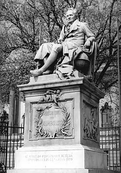 Marble statue in 1952