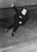 Helga Haase indoor in action in 1958 at the Werner-Seelenbinder-Halle in Berlin