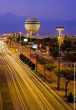 A view of Buraidah at night