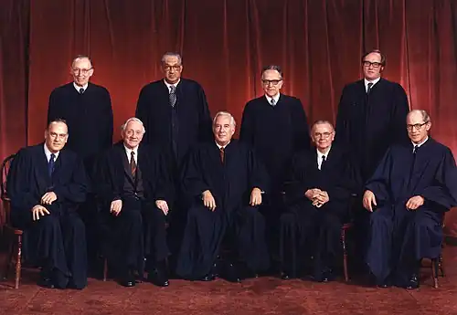 Burger Court, (January 7, 1972 – November 12, 1975)