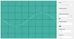 C3, an octave below middle C. The frequency is half that of middle C (130.81&nbsp;Hz).