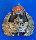 CAF Type 1 (1st issue) for Officer's caps, Height 55mm