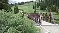 Footbridge at the beginning of the trail