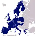 1992 (17 members): Hungary joins (post-1993 borders)