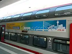Advertising sticker
