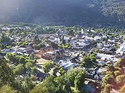 Aerial view of the city