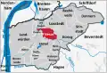 The parts of the municipality of Loxstedt; Nesse is marked in red [3]