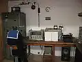 Reproduction of the radio cabin of a 1960s ship