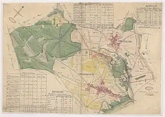 Handwritten color map.