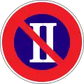 No parking on even days