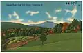 Postcard of eastern face of Camel's Hump