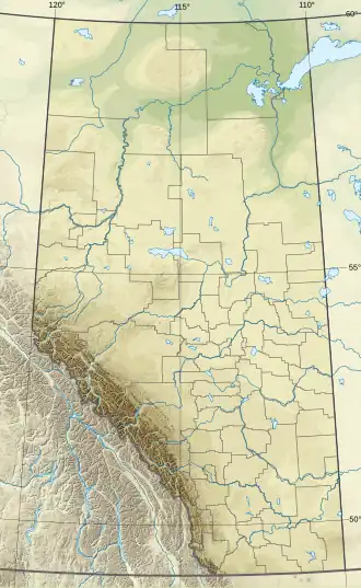 Howse Peak is located in Alberta