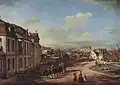 The Iron Gate Square by Bernardo Bellotto with Zug's Church dome seen on the right