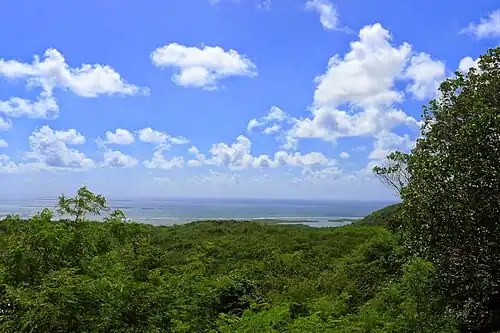View of mountains of Carenero