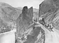 Freight wagons along the Thompson River, 1867–1868.