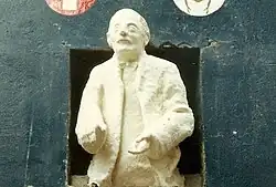 Statue of Carl Jung, based on his quote "Liverpool is the pool of life"