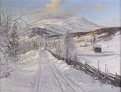 Carl Brandt: "Åreskutan, landscape", 1921 (Sweden)