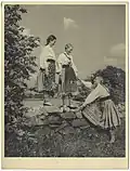 Alma Kodu, Linda Aljas, and Armilde Äkke in Võlla, Muhu