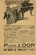 Publicity card, front, approx. 1910