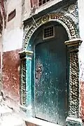 Framed door ornamentation