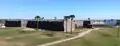 Castillo De San Marcos from the west, looking east.