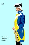 Uniform of the Penthièvre Cavalry from 1767 to 1776