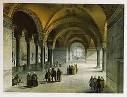 Southern gallery from the Marble Door facing east