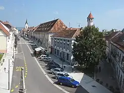 View of Brežice, the administrative centre of the Municipality of Brežice