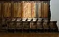 Choir stalls.