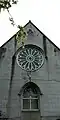 Chapel window facing Northeast