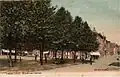 Digue Square and Digue Street. Postcard from the early 20th century.