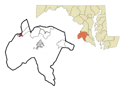 Location of Potomac Heights, Maryland