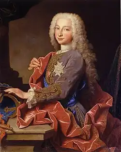 Portrait of Charles of Bourbon, future King Charles III of Spain.