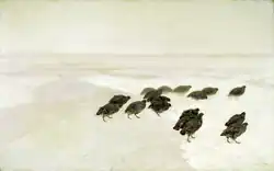 Partridges in the Snow, Józef Chełmoński
