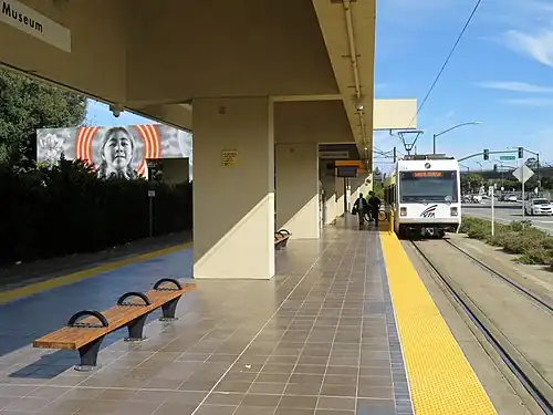 The platform at Children's Discovery Museum station