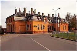 Street facade of the station building