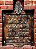 Church PHC historical marker installed in 1939