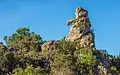An erosional remnant of dolomite in the Cirque de Mourèze